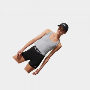 Tank Top The North Face Cropped Mujer Grises Claro | 39842-XPLF