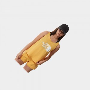 Tank Top The North Face Easy Mujer Amarillos | 95063-TOSG