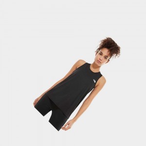 Tank Top The North Face Train N Logo Mujer Negros | 71829-UXGI