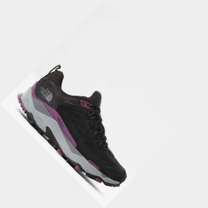 Tenis de Senderismo The North Face Vectiv™ Futurelight™ Exploris Leather Mujer Negros Morados | 08473-KFMD